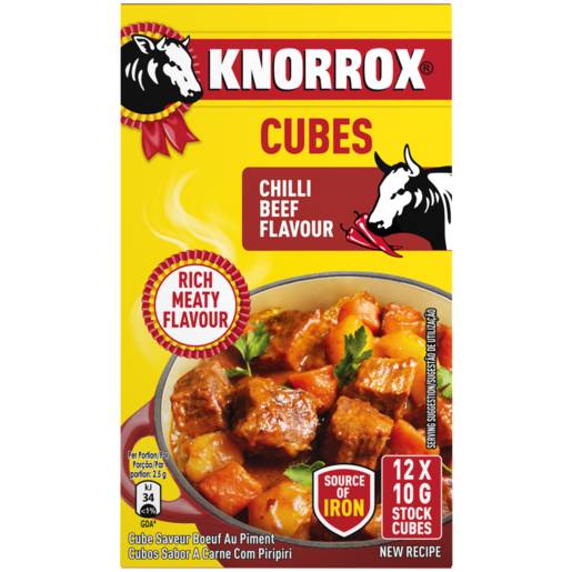 Knorrox Chilli Beef Stock Cubes 12 x 10g